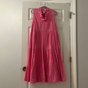 pink maxi dress